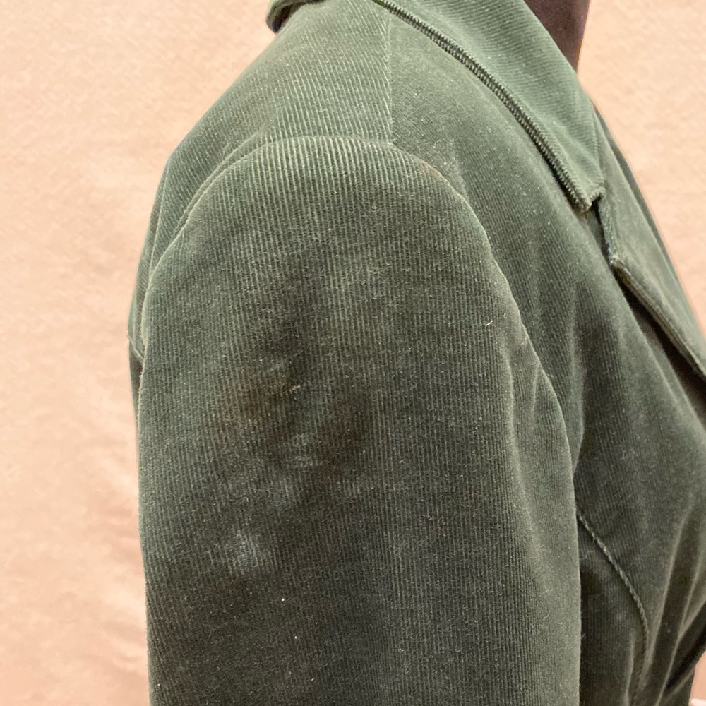 Forest Green Thin Wale Corduroy Blazer. - Picture 4 of 8